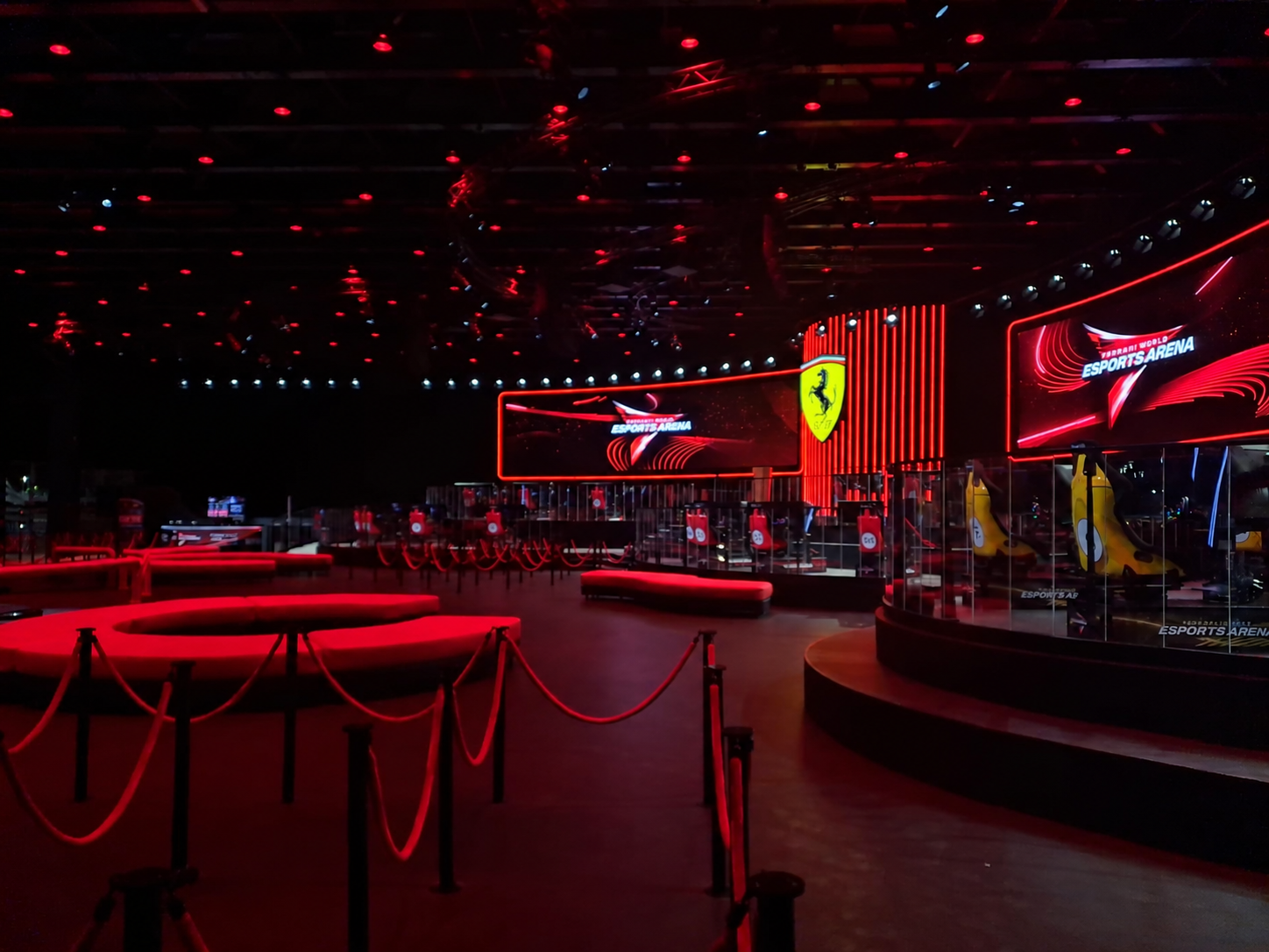 Ferrari World Esports Arena interior