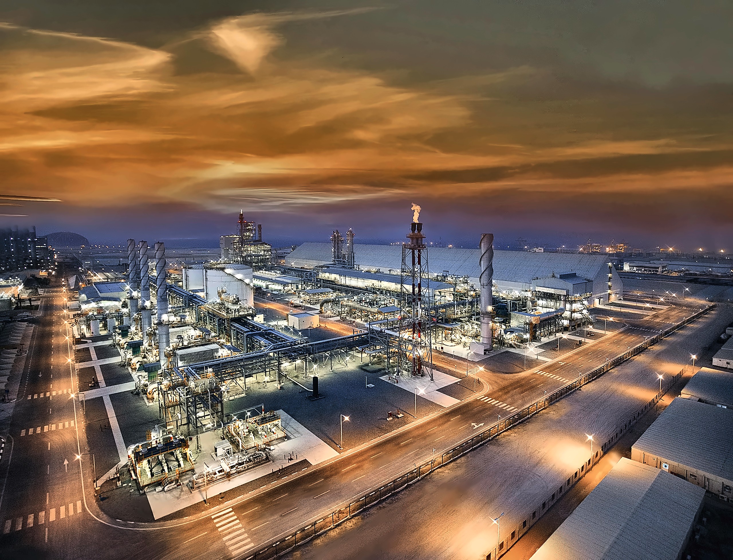 LNG Preconditioning Plant project context at Habshan