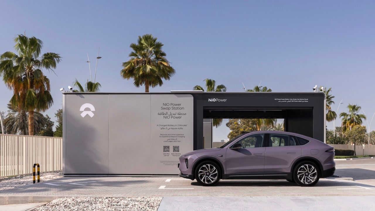 NIO Power Swap station project at Yas Marina Circuit